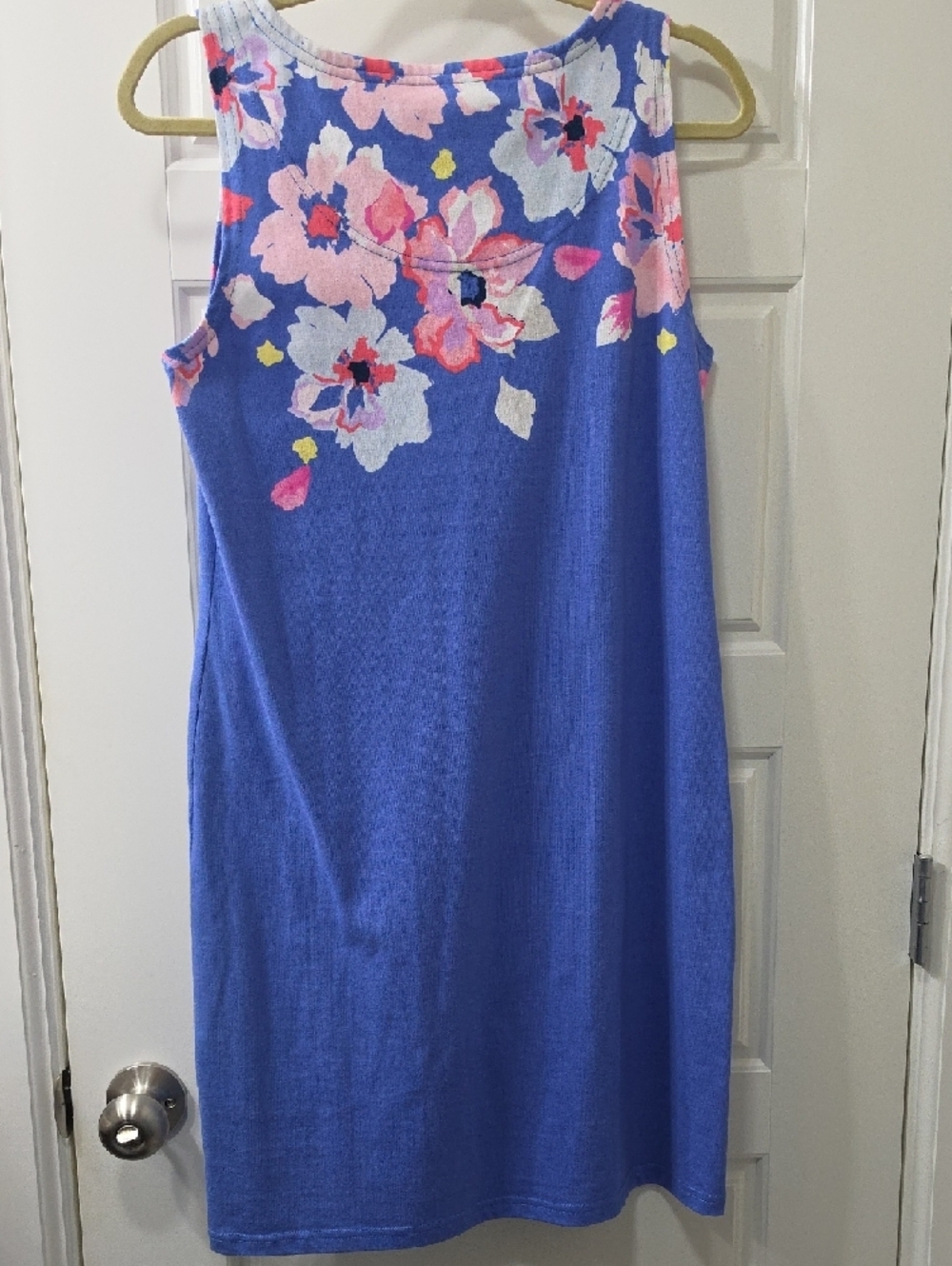 NWOT - Joules Floral Sleeveless Shift Dress 100%Cotton - Size 8 - Picture 6 of 7